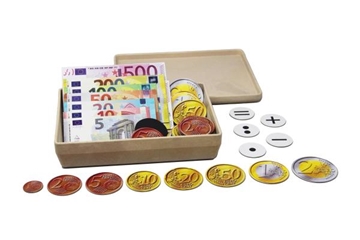 pièces d'argent fictif ensemble de 80 pièces en euros en plastique nouvelle  ressource d'apprentissage pour l'école de mathématiques 1 2 5 10 20 50