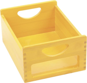 Image de Bac en bois avec fenêtre jaune