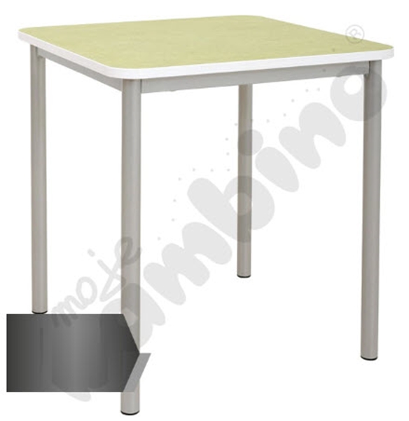 Image sur Table antibruit MILA 70 x 70 cm - tablette gris foncé H 59 cm