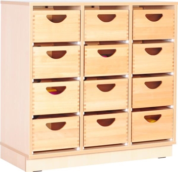 Image de Armoire M avec 2 séparations verticales sur socle