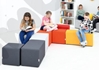 Image sur Pouf Inflamea triple orange