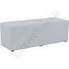 Image sur Pouf Inflamea triple gris clair