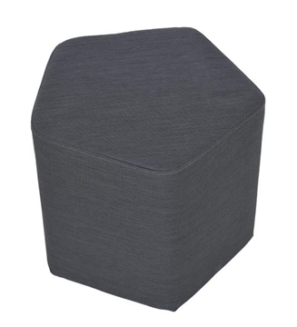 Image de Pouf Inflamea à 5 côtés, gris foncé