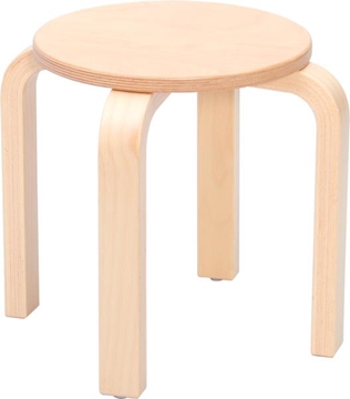 Image de Tabouret en bois H 34 cm