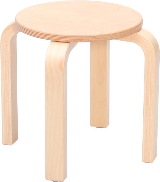 Image sur Tabouret en bois H 34 cm