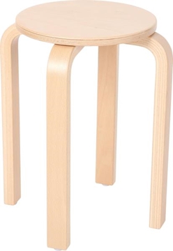 Image de Tabouret en bois H 46 cm