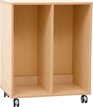 Image de Armoire M bouleau pour bacs plastique