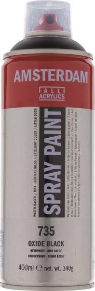 Image sur Peinture acrylique Talens Amsterdam noir oxyde en spray 400 ml