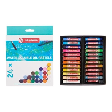 Image de Pastels à huile solubles à l'eau, set de 24