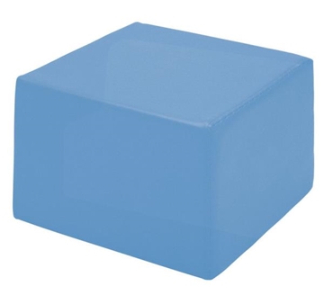 Image de Pouf carré bleu