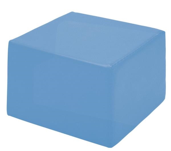 Image sur Pouf carré bleu