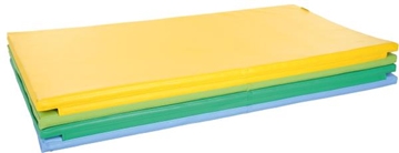 Image de 1 tapis pliable en 4 - Jaune-Vert-Bleu