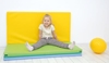 Image sur 1 tapis pliable en 4 - Jaune-Vert-Bleu