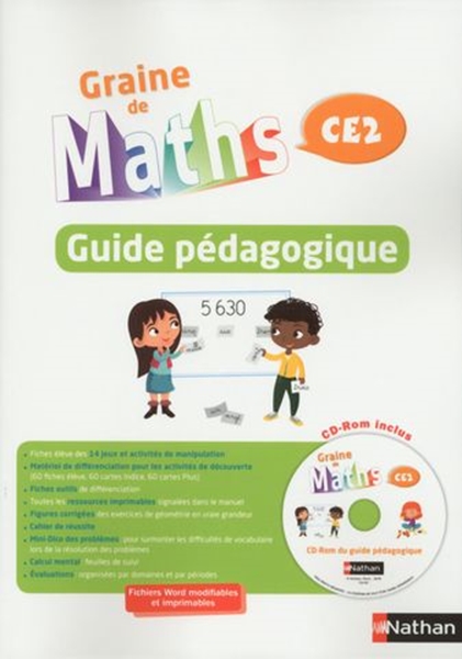 Image sur Graine de Maths - Guide  pédagogique  CE 2  + CD  2017