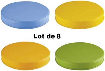 Image de Galettes multicolores - lot de 8