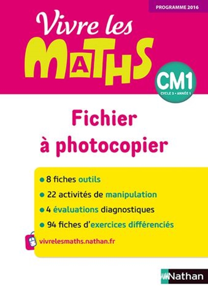 Image sur Vivre les maths - Fichier à photocopier CM1 - 2017