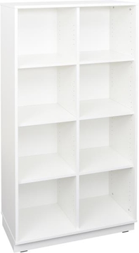 Image de Armoire XL avec séparateur et 3 étagères BLANC