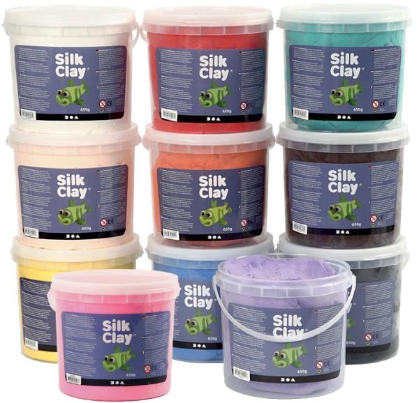 Image sur Silk Clay violet, pot de 650 g