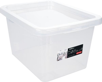 Image de Grand bac de rangement avec couvercle 15 L