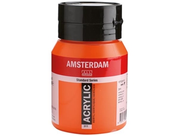 Image de Peinture acrylique Amsterdam 500 ml Vermillon