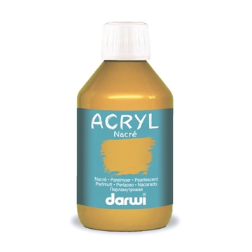 Image de Darwi acryl nacré 250 ml jaune or