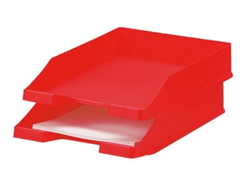 Image de Bac à courrier superposable rouge