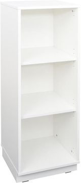 Image de Armoire étroite L avec 2 étagères BLANC