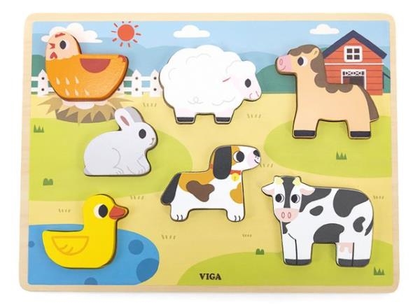 Image sur Puzzle - Les animaux de la ferme