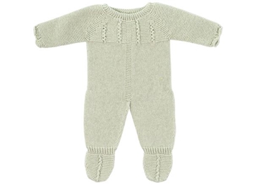 Image de Pyjama en tricot vert pour poupées de 40cm