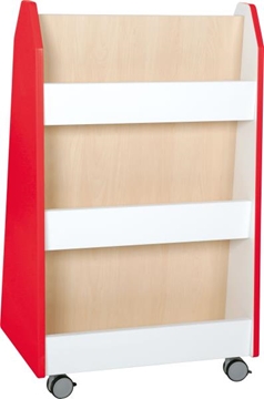 Image de Étagère-bibliothèque double face rouge