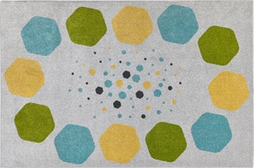 Image de Tapis à motifs hexagonaux, 12 places