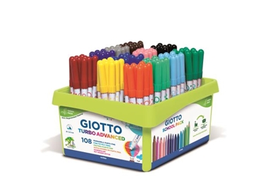 Image de Giotto Turbo Advanced 108 feutres ultra lavables