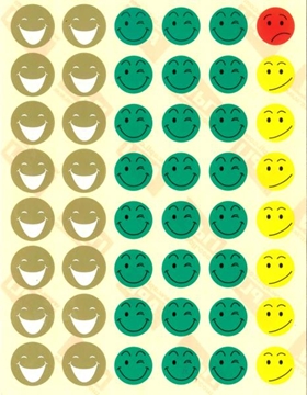 Image de Gommettes les visages émoticônes