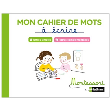 Image de Montessori - Mon cahier de mots à écrire - Lettres simples et complémentaires