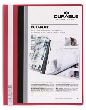 Image de Farde devis Duraplus rouge personnalisable