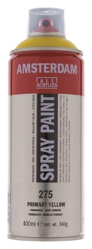 Image de Peinture acrylique Talens Amsterdam jaune primaire en spray 400 ml