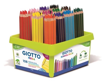 Image de Crayons de couleur Giotto Mega, les 108