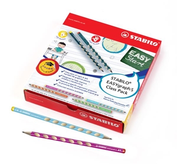 Image de Crayons noirs Stabilo Easygraph S coffret scolaire de 48