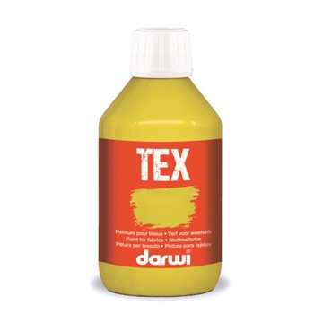 Image de Peinture tissu jaune 250 ml