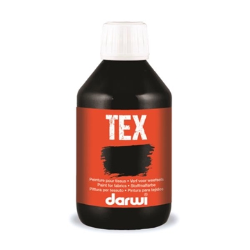 Image de Peinture tissu noir 250 ml