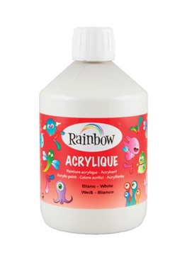 Image de Peinture acrylique Rainbow 500 ml blanc