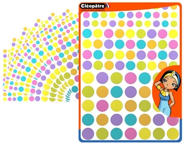 Image de Gommettes repositionnables géométriques teintes pastel, les 4170