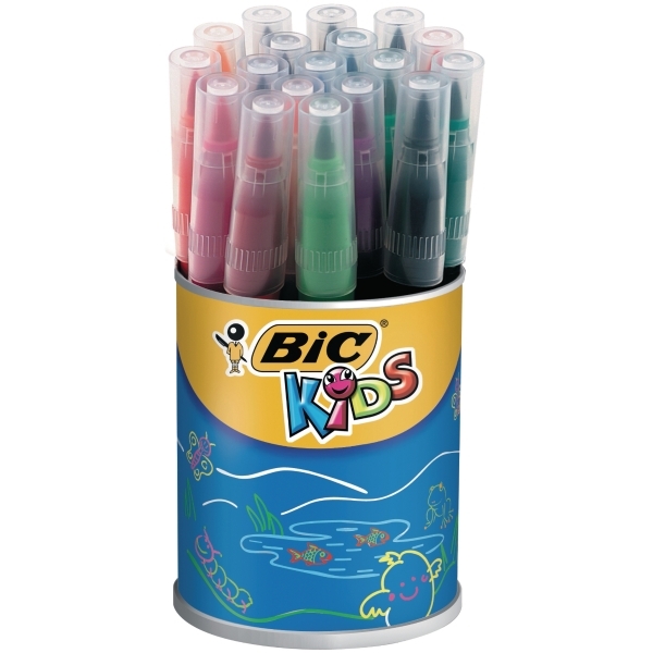 Image sur Marqueurs Bic Kids visaquarelle, pot de 18