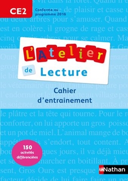 Image de L'Atelier de Lecture - cahier entrainement - CE2