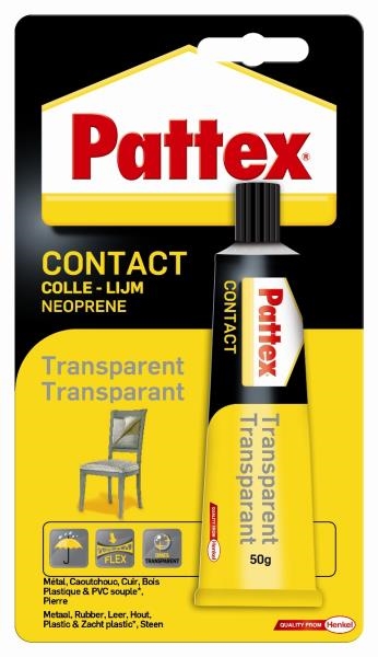 Image sur Colle Pattex contact transparente 50 gr