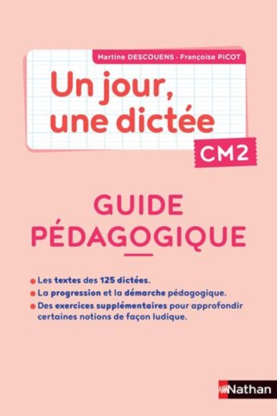 Image sur Un jour, une dictée CM2 - Cahier corrigé + Guide PCF