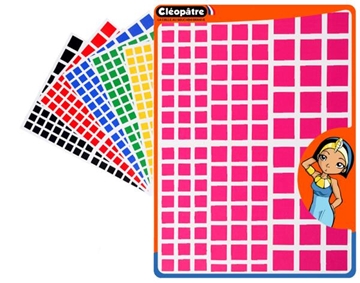 Image de Gommettes adhésives carrées, les 1870
