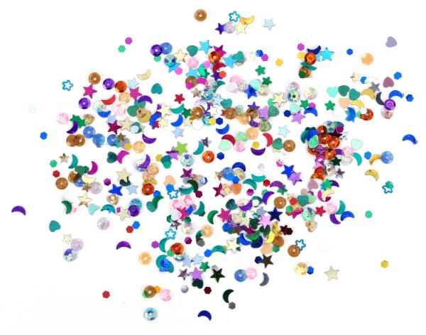 Image sur Paillettes multicolores