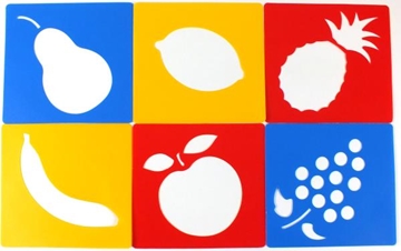 Image de Pochoirs les fruits, les 5