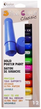 Image de Bâtons de gouache classic, les 12